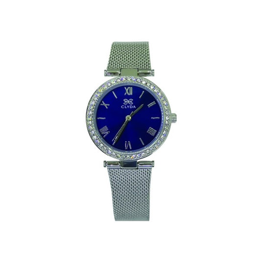 Ladies Clyda Grenelle CZ Blue Dial
