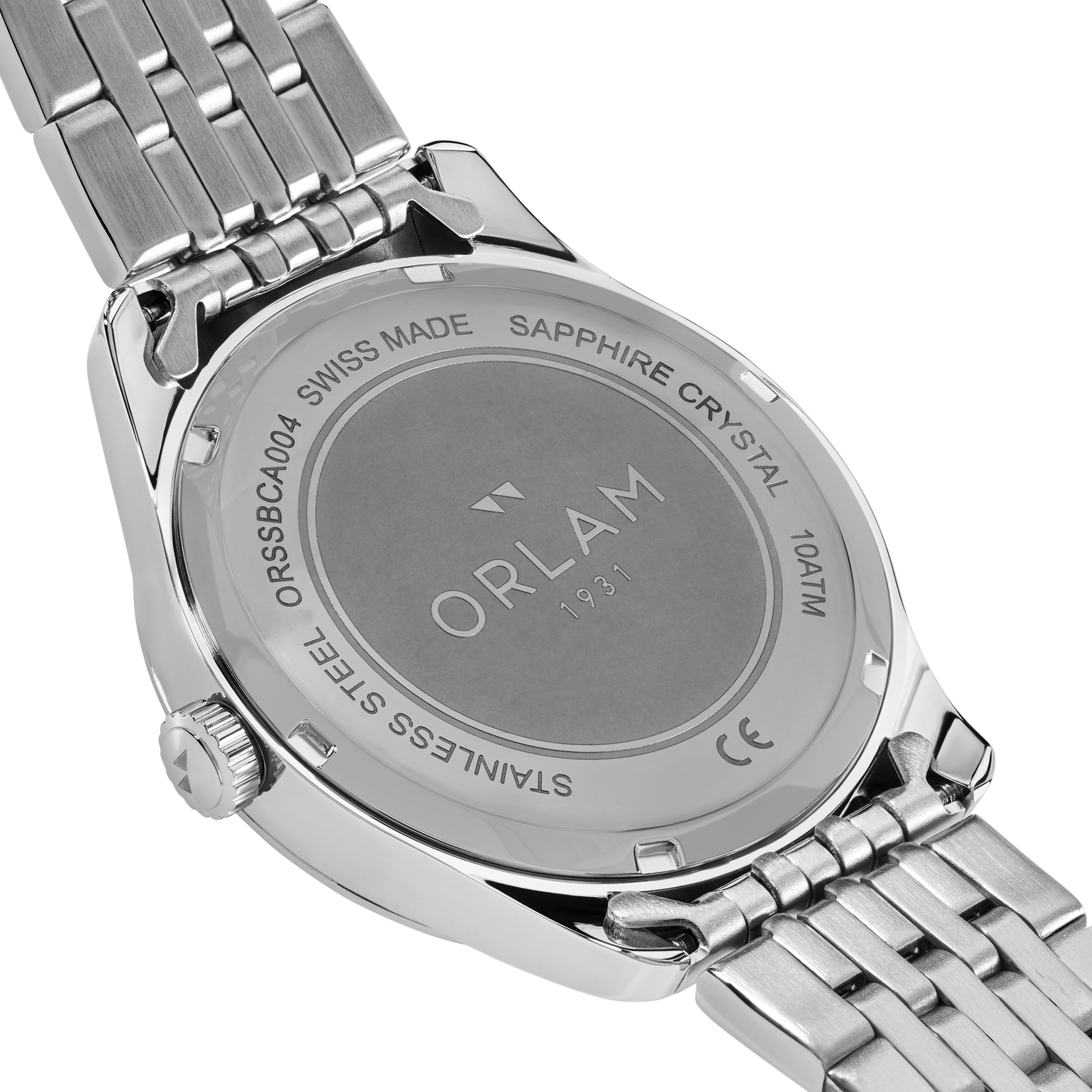 Gents Orlam Quartz Round Black Dial
