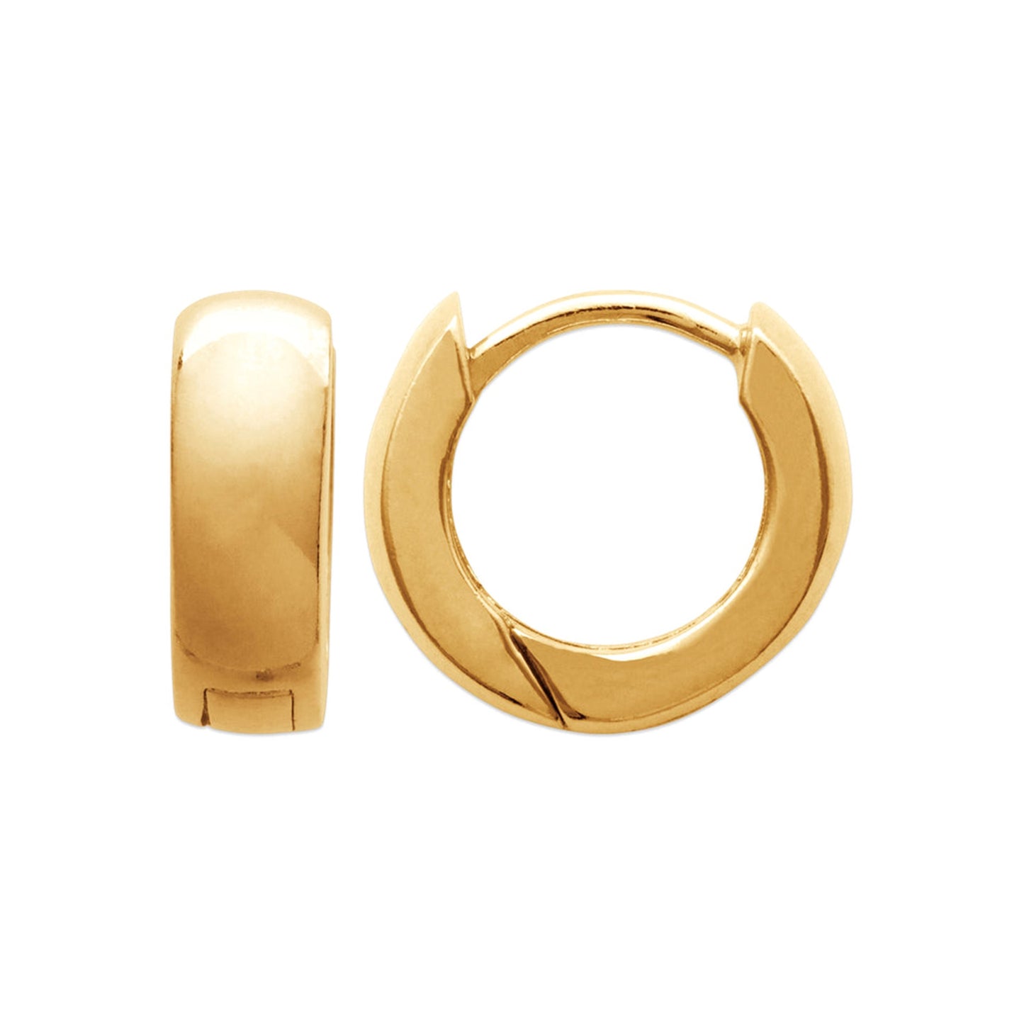 Burren 18ct Gold Plated Exposure Hoop Earrings