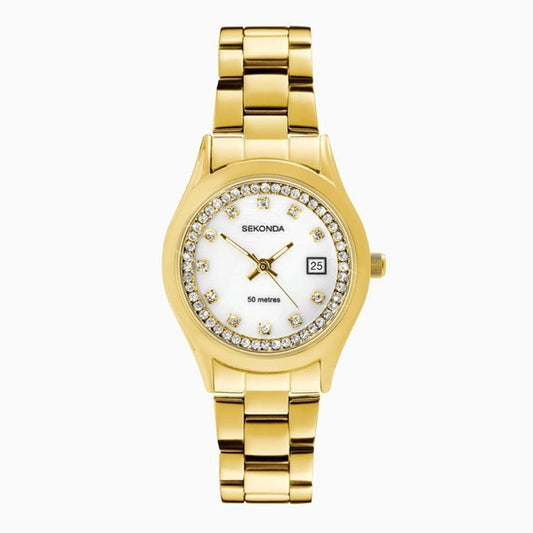Ladies Sekonda Catherine White CZ Dial