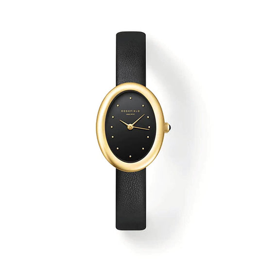 Ladies Rosefield Ovale Black Dial