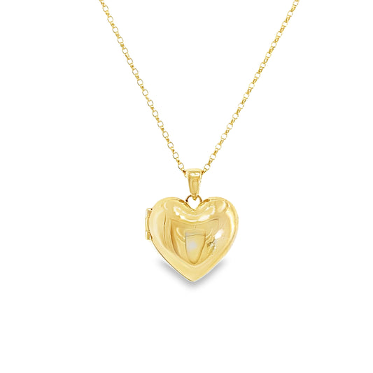 9ct Polished Heart Locket