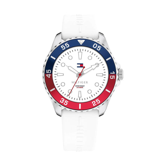 Tommy Hilfiger Kids White Dial Tachymeter