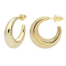 Burren 18ct Gold Plated Hanna Hoop Earrings