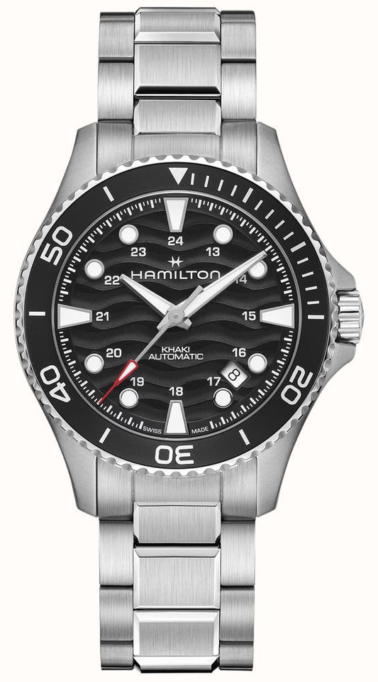 Gents Hamilton Khaki Navy Scuba Auto Black Dial