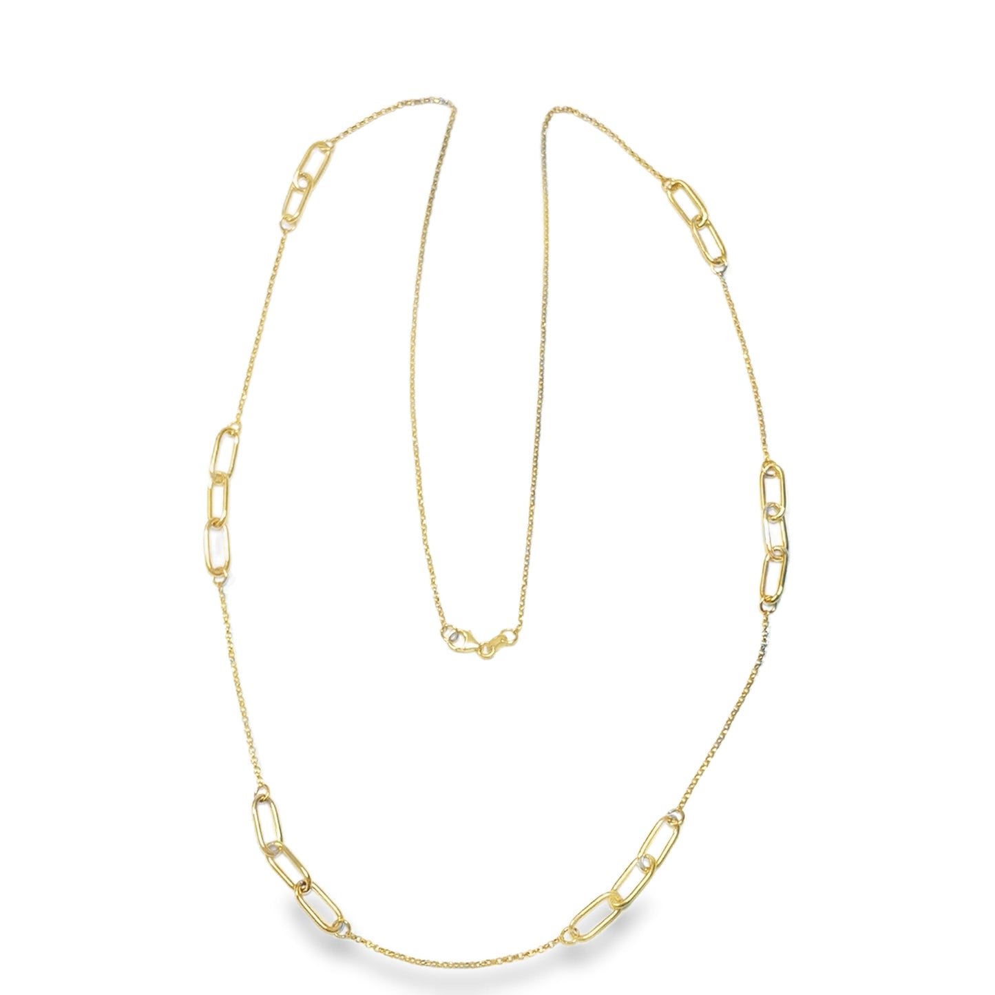 9ct Yellow Gold Paperlink Necklet