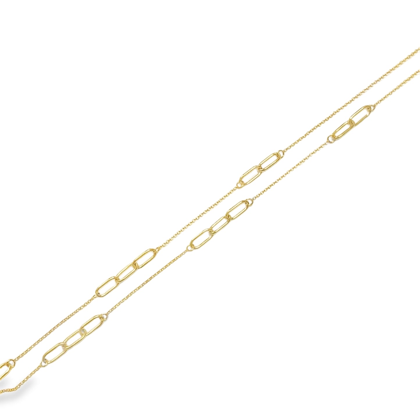 9ct Yellow Gold Paperlink Necklet