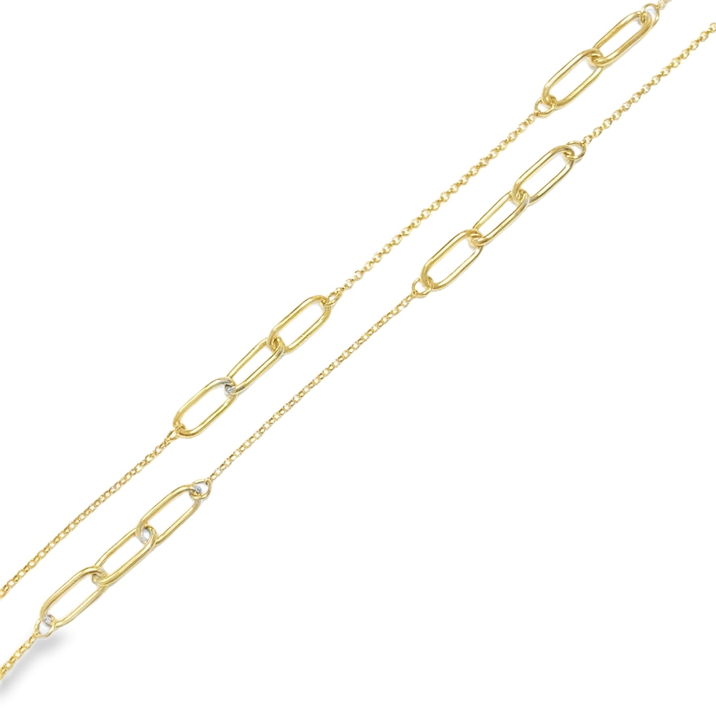 9ct Yellow Gold Paperlink Necklet
