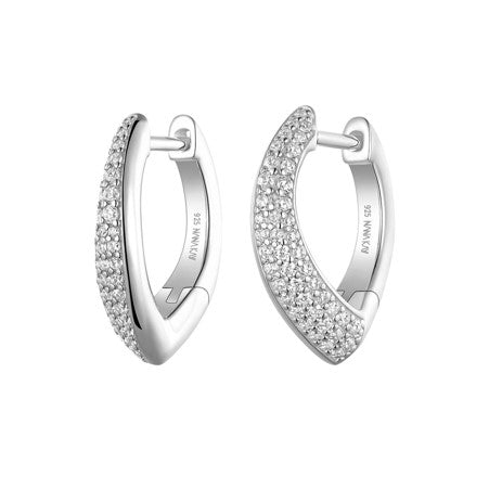 Sterling Silver Creole Hoop Earrings