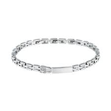 Maserati Stainless Steel Brick Link Gents Bracelet