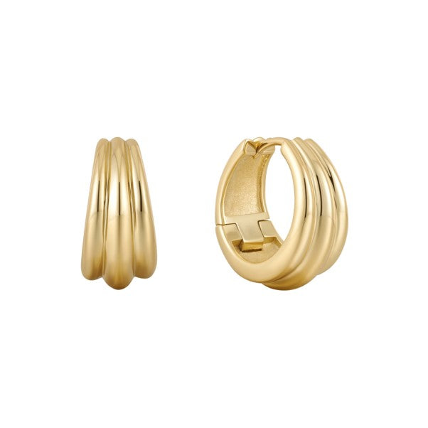 Burren 18ct Gold Plated I Know Love Earrings