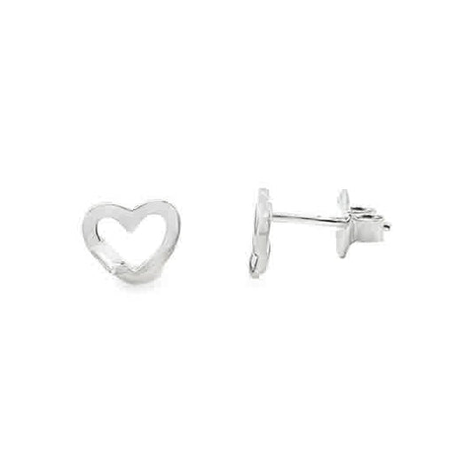 Sil Erg Plain Open Hrt Single Cz