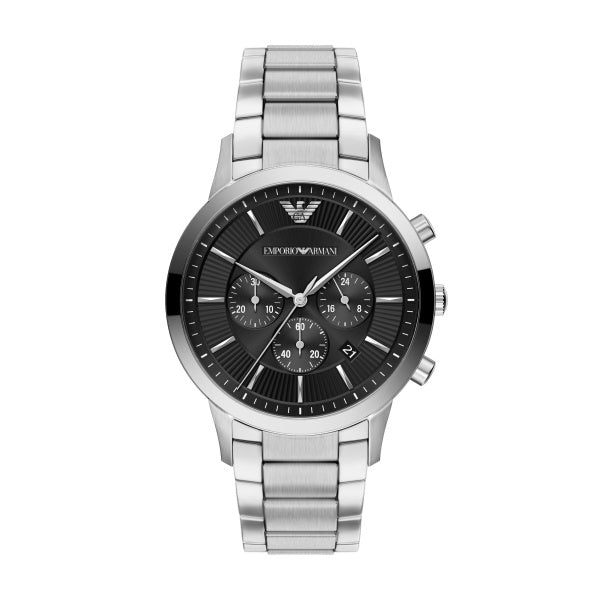 Gents Armani Architepo Chronograph Black Dial