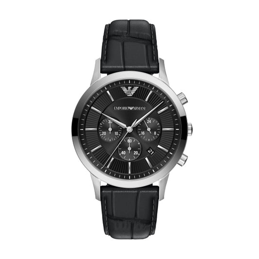 Gents Armani Architepo Chronograph Black Dial