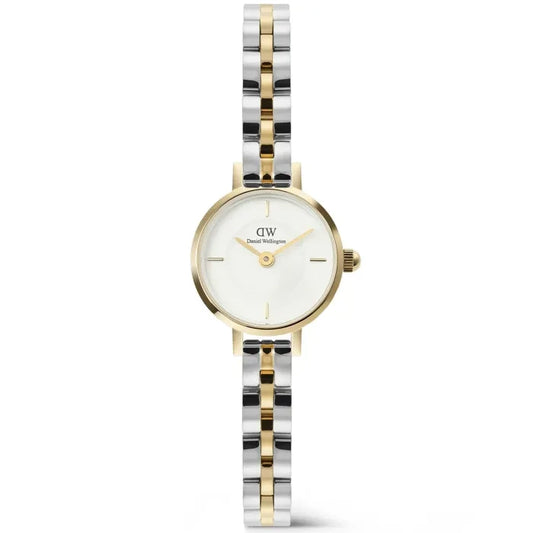 Ladies Daniel Wellington Petite Mini Arch 3-Link White Dial