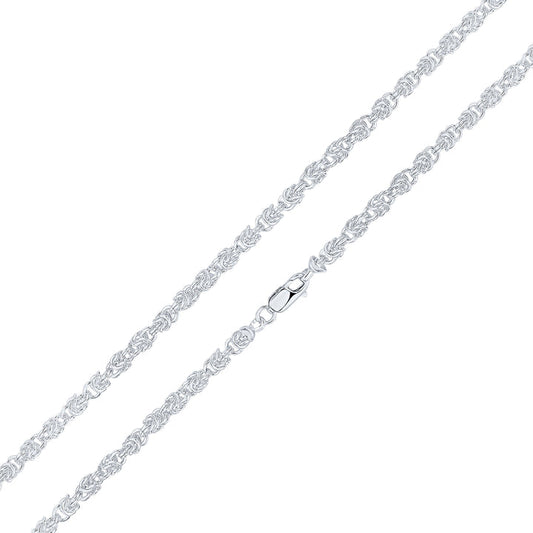 Sterling Silver 4mm Byzantine Link Bracelet