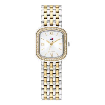 Ladies Tommy Hilfiger Abby Silver Dial CZ Bezel