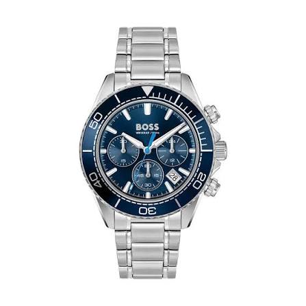 Gents Hugo Boss Sealiner 44mm Blue Chronograph Tachymeter
