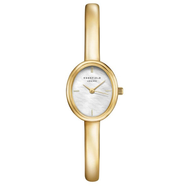 Ladies Rosefield Bangle Extra Small Oval White Dial