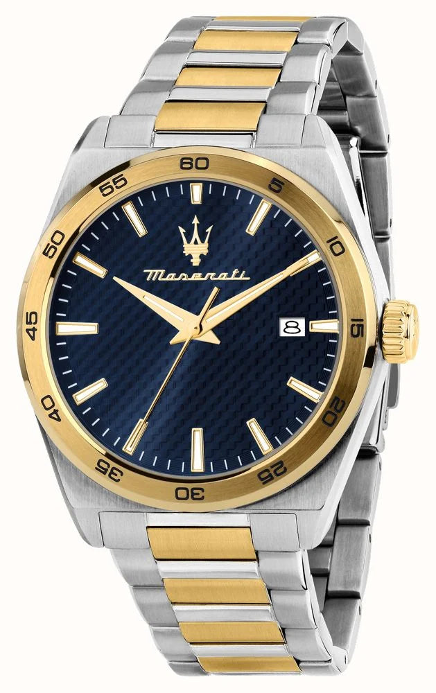 Gents Two Colour Maserati Velocita 41mm Navy Blue Watch