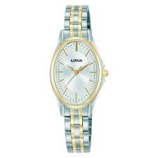 Ladies Two Tone Lorus Oval Dial Watch
