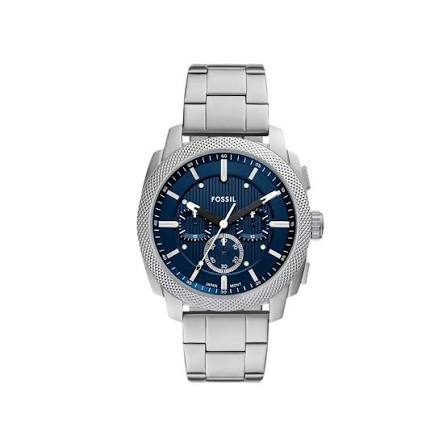 Gents Fossil Machine Chronograph Blue Dial