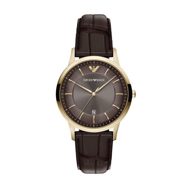 Gents Armani Architepo Chronograph Brown Dial