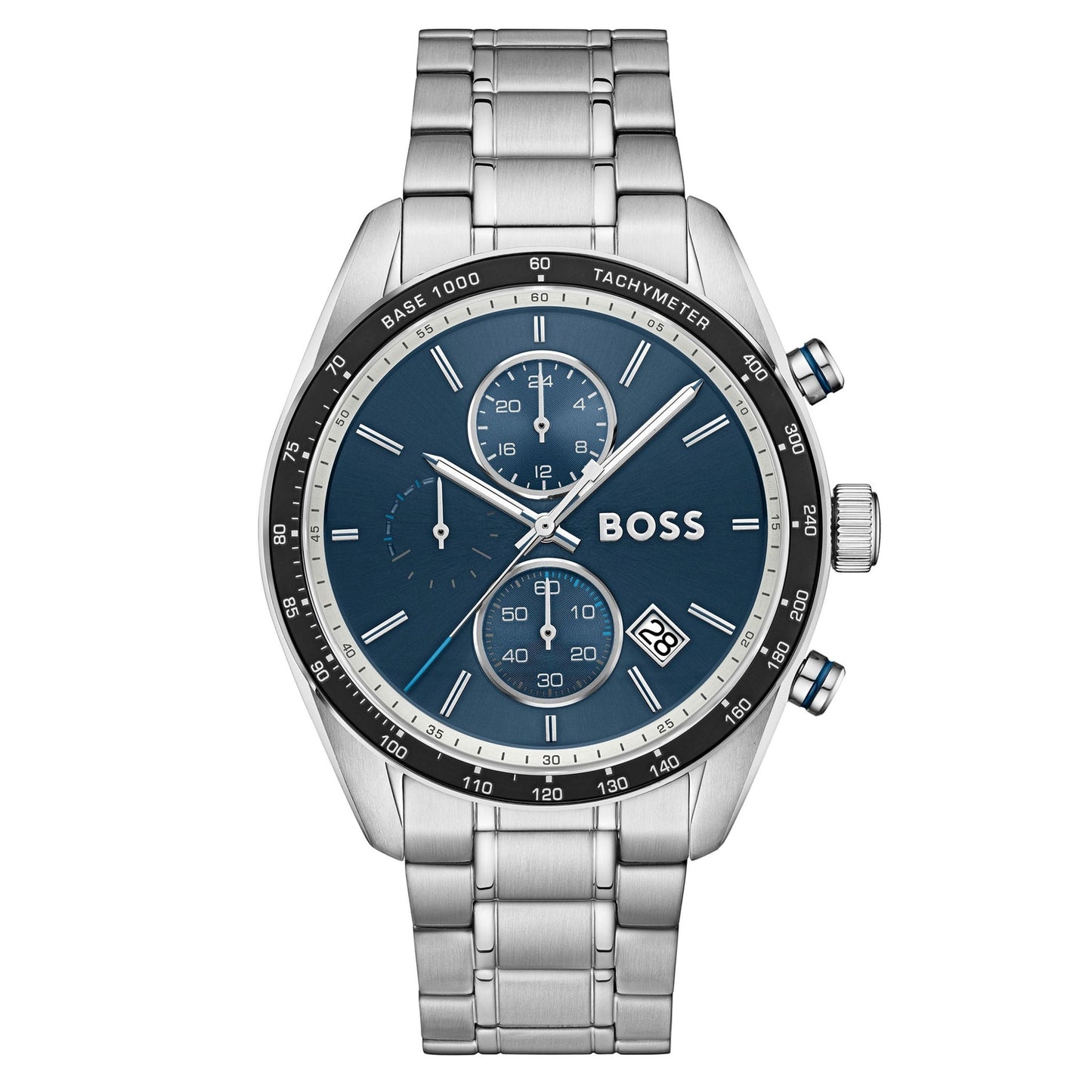 Gents Hugo Boss Grand Prix Blue Dial Chronograph
