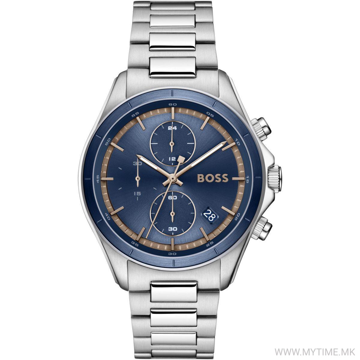 Gents Hugo Boss Bossletic Blue Dial Chronograph