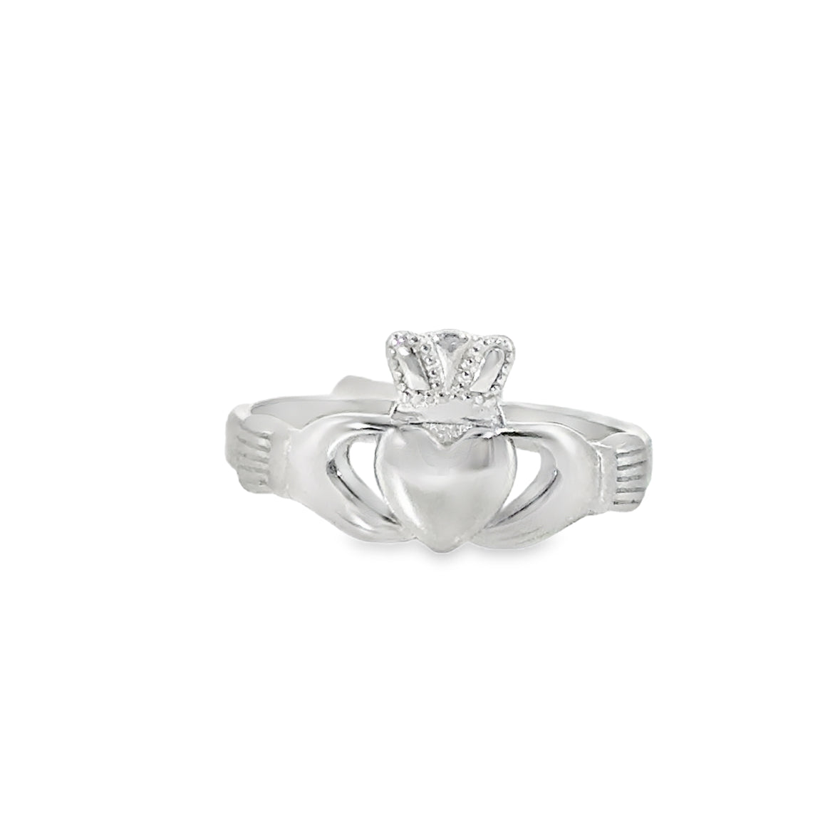 Sterling Silver Plain Claddagh Ring