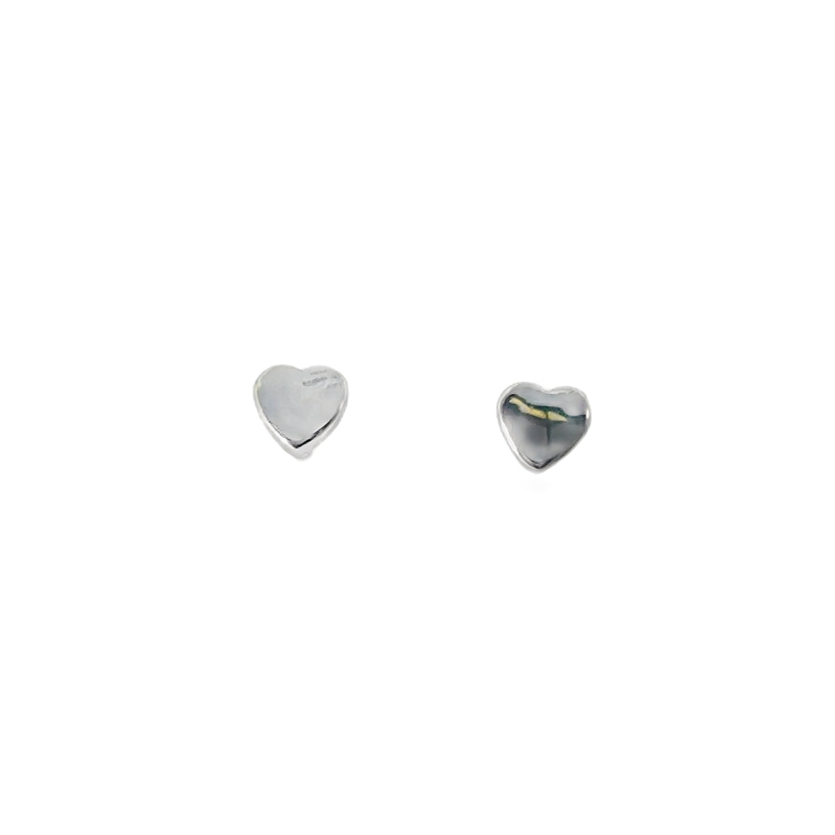 Sterling Silver Heart Stud Earrings