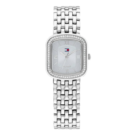 Ladies Tommy Hilfiger Abby Silver Dial CZ Bezel
