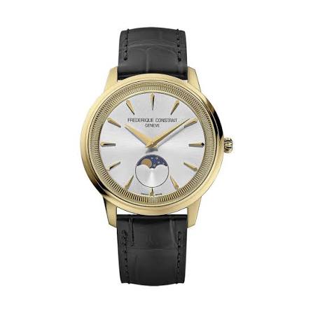 Gents Rolled Gold Frederique Constant Moneta Moonphase 37mm Watch