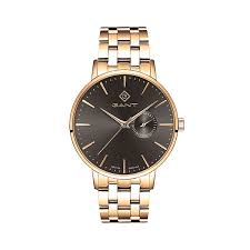 Gents Rolled Gold Gant Park Hill Slate Grey Dial Watch 41.5mm