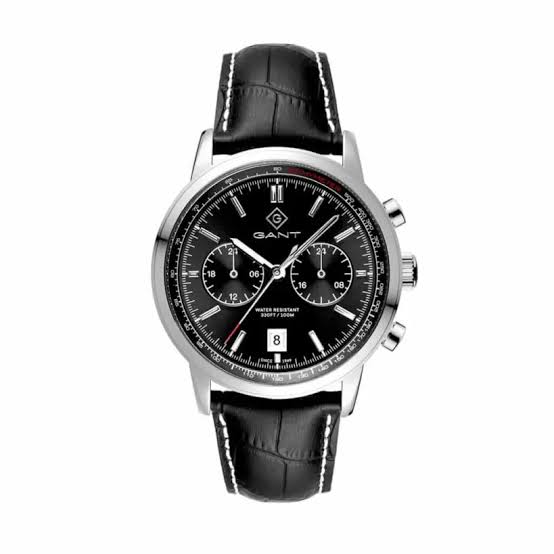 Gents Stainless Steel Gant Bergamo Black 42mm Chronograph Watch
