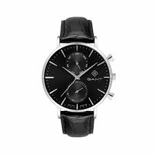 Gents Stainless Steel Gant Park Hill Black Chronograph Watch