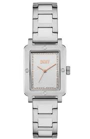 LSSB DKNY CITY RIVET SQ SIL/ROSE