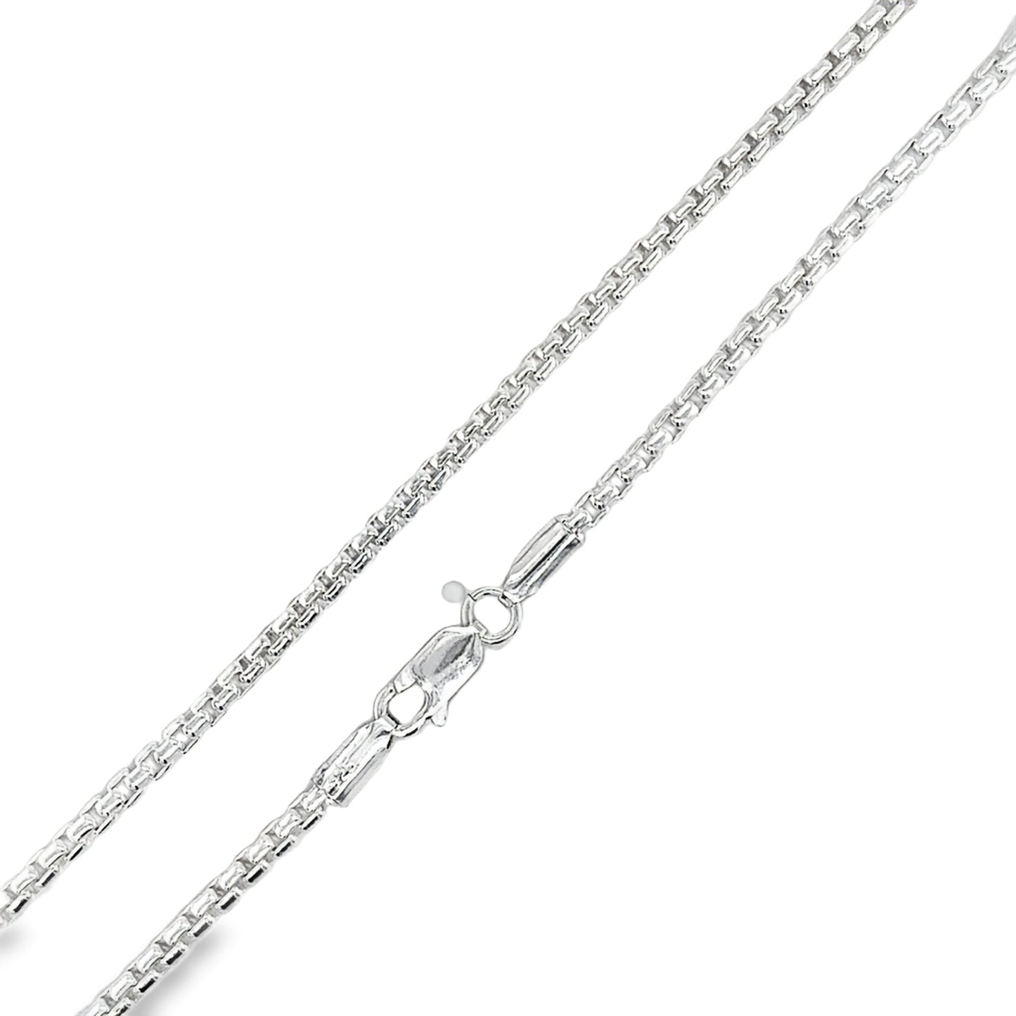 Sterling Silver Box Link Necklet 20'