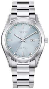 Ladies Citizen Diamond Set Eco-Drive Blue Dial