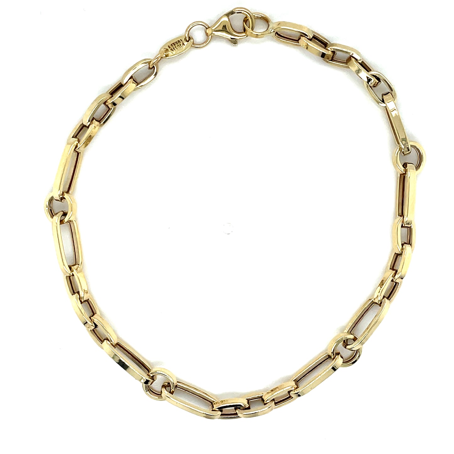 9ct Yellow Gold Long Link Bracelet