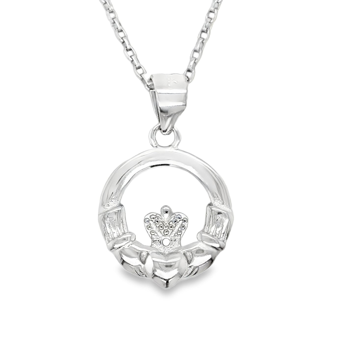 Sterling Silver Claddagh Pendant