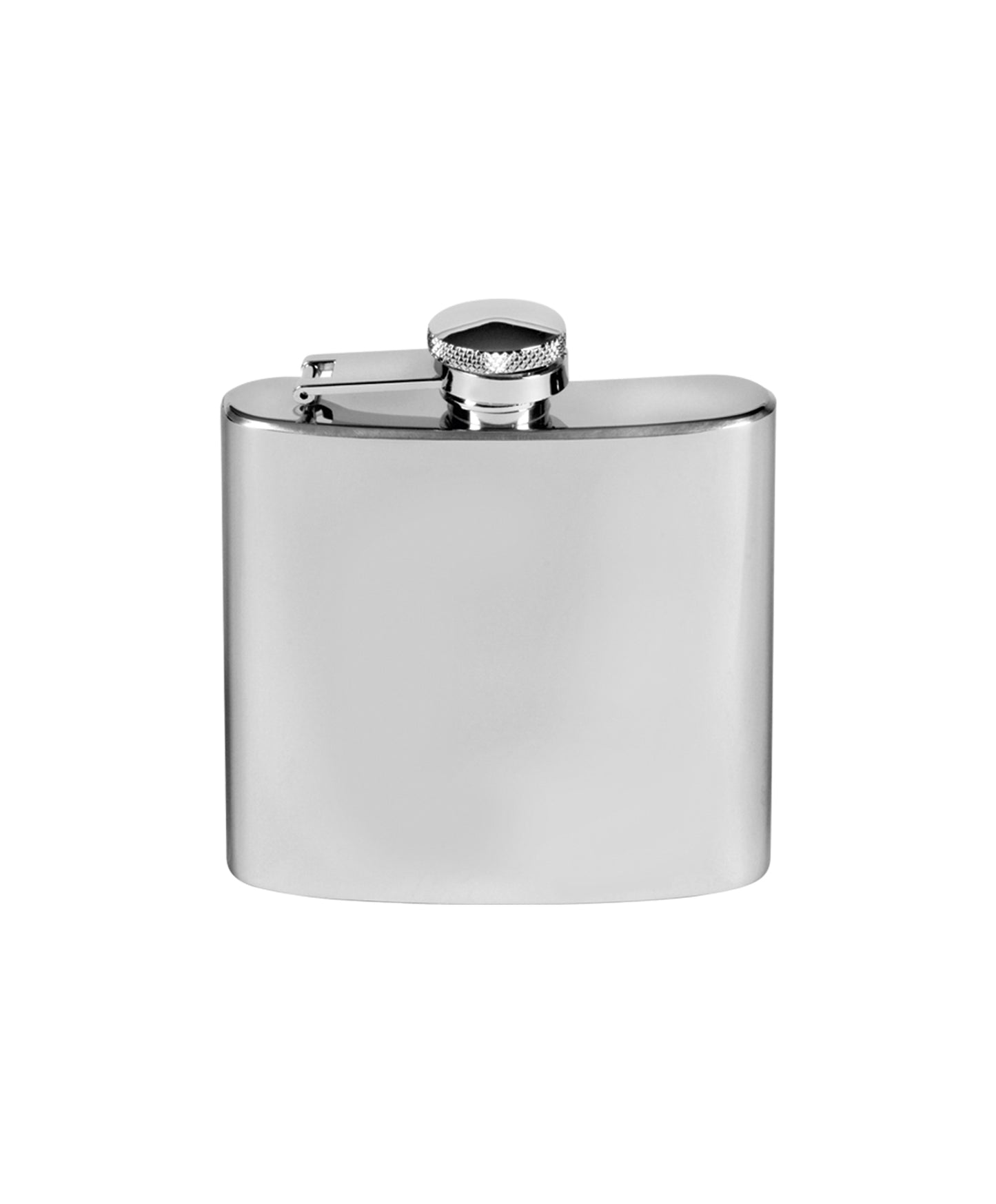 Silver Plated 6oz Hipflask with Two Cups