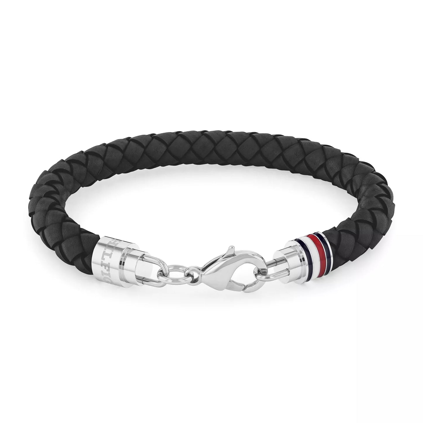 TOMMY B/LET BLK BRAIDED LTHR