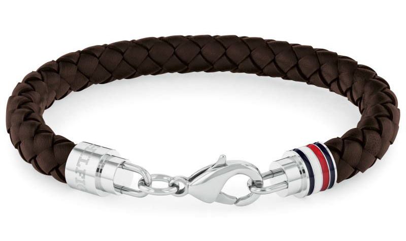 TOMMY B/LET BRN BRAID LTHR