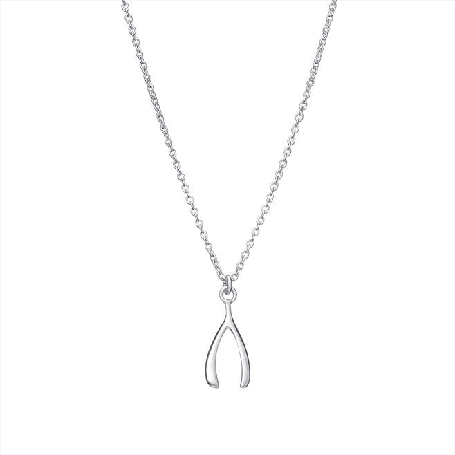 Sterling Silver Wishbone Necklet 16'
