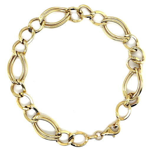 9ct bracelet Opn Oval / Curb