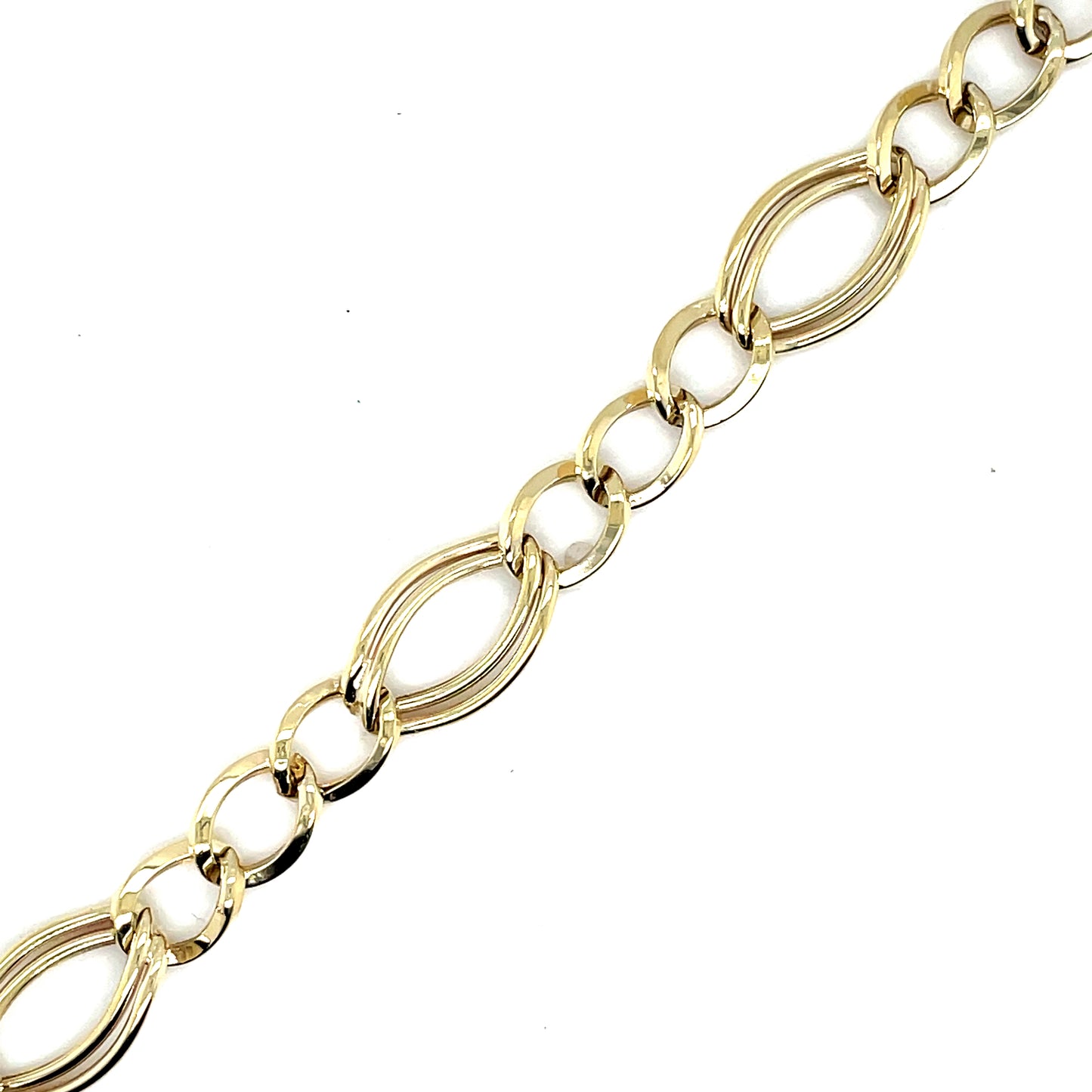 9ct Bracelet Opn Oval / Curb