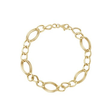 9ct bracelet Opn Oval / Curb