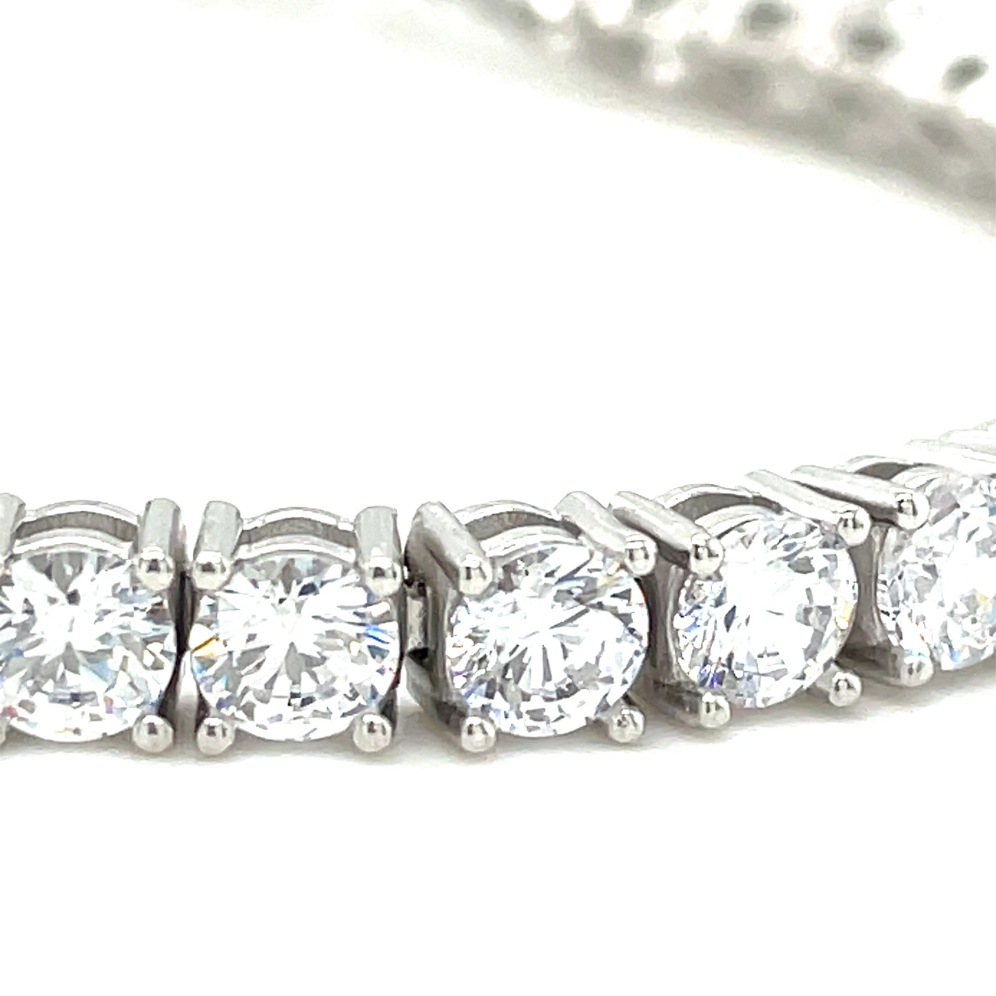Sterling Silver CZ Tennis Bracelet 4mm