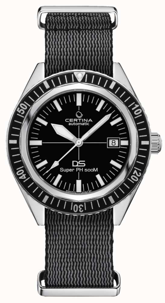 Certina DS Super Diver PH500m Diver Black Dial